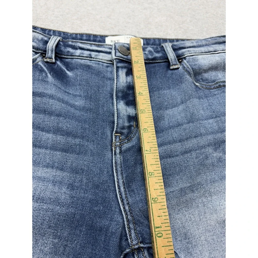 BKE‎ Gabby Jeans Womens Size 30 Blue High Rise Curvy Fit Ankle Skinny Distressed